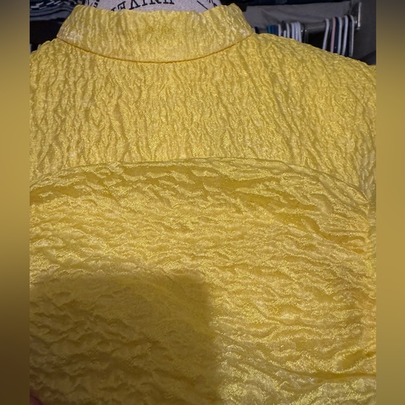 Mock Neck Lantern Sleeve Smock Dress - Picture 4 of 6